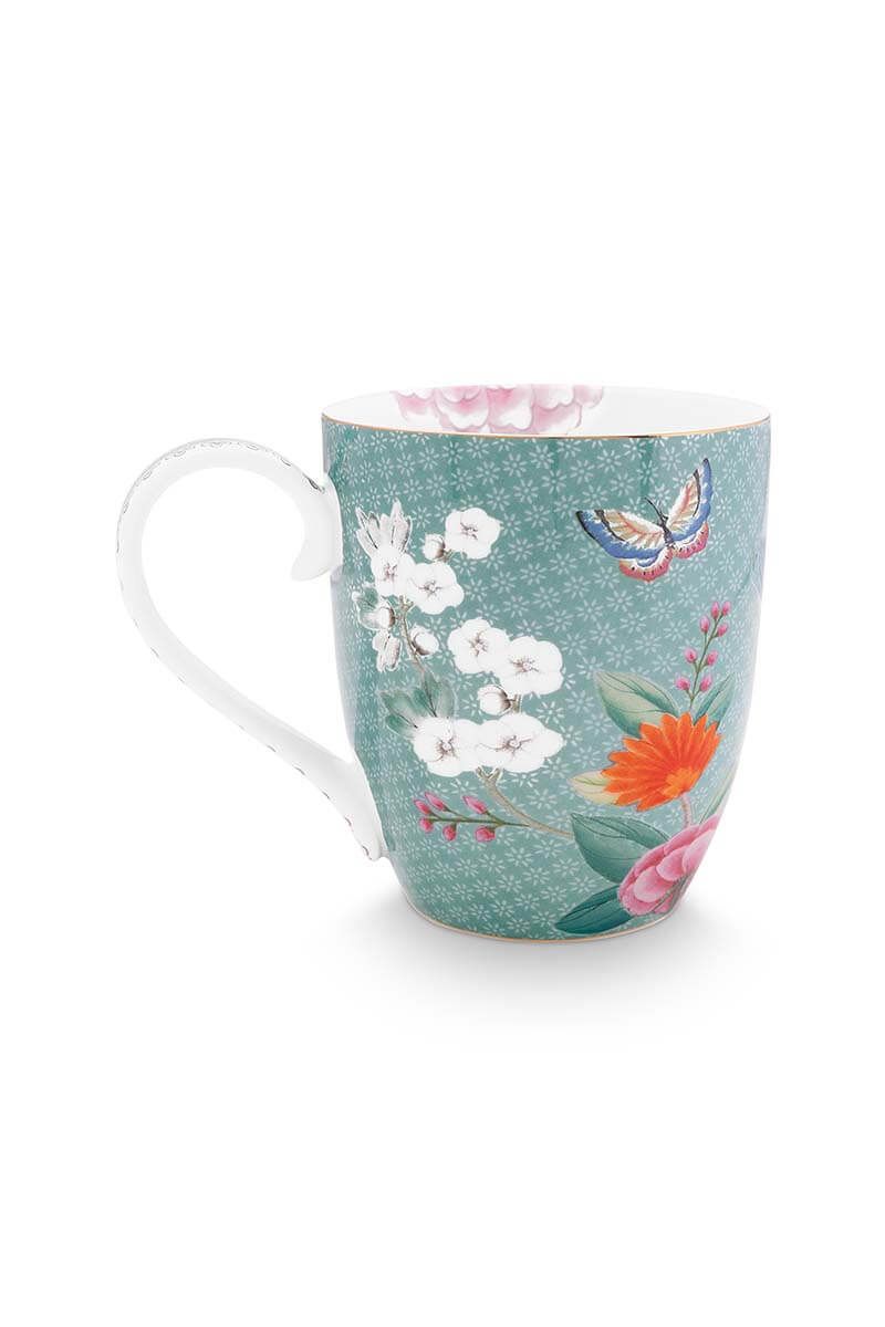 Pip Studio Set 2 mokken Blushing Birds Blue XL 450ml