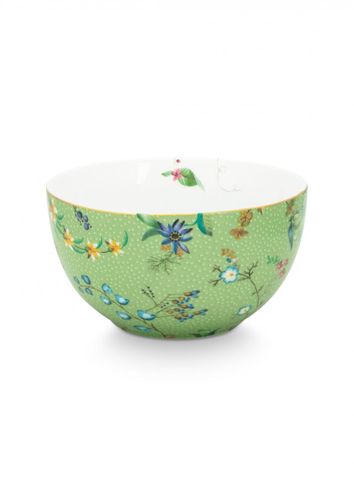 Pip Studio Kom Jolie Flowers lichtgroen 12cm