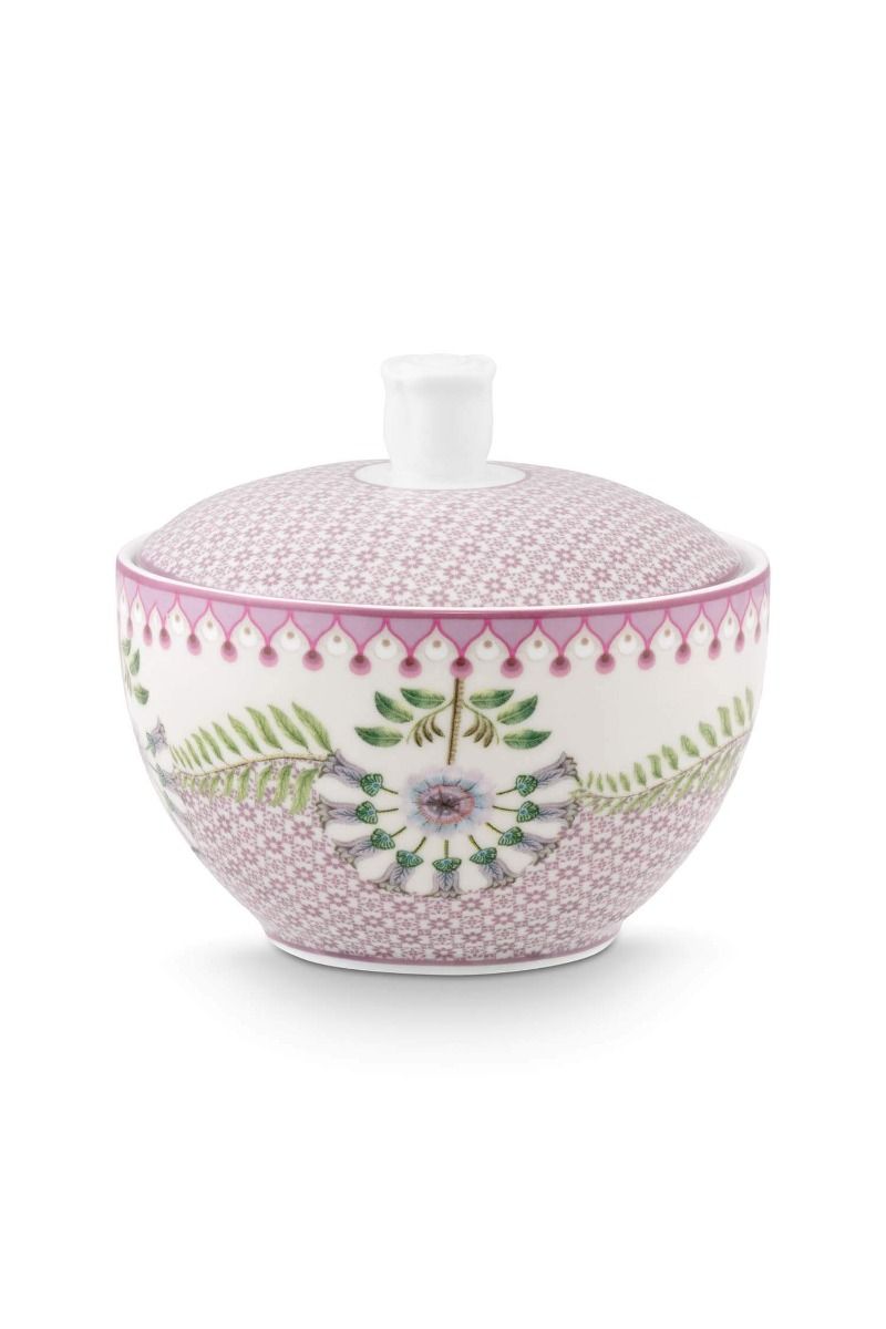 Pip Studio Suikerpot Lily & Lotus Tiles Lilac 300ml