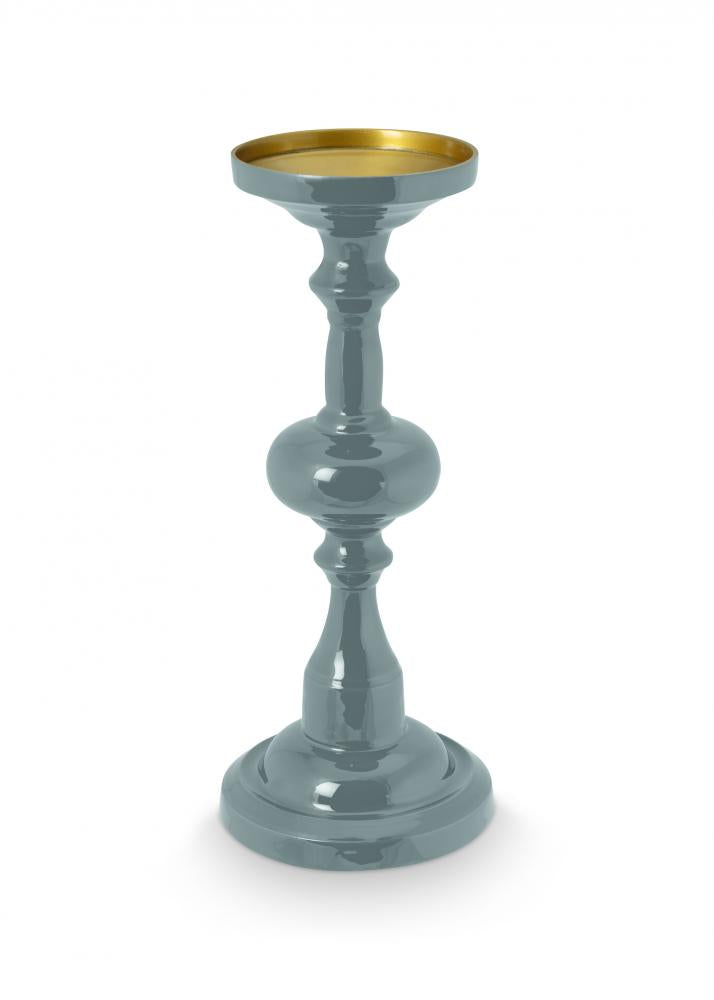 Pip Studio Kandelaar Medium Metaal Lichtblauw 34cm