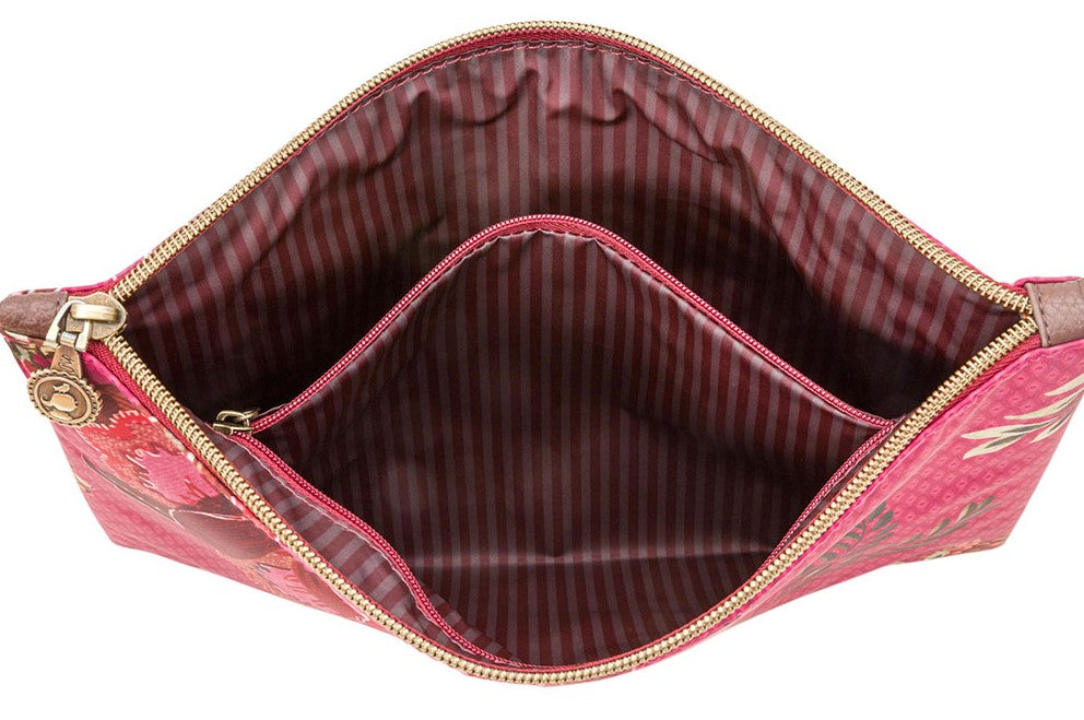 Pip Studio Toilettas Etui Flat Large Cece Fiore rood 30x22x1cm