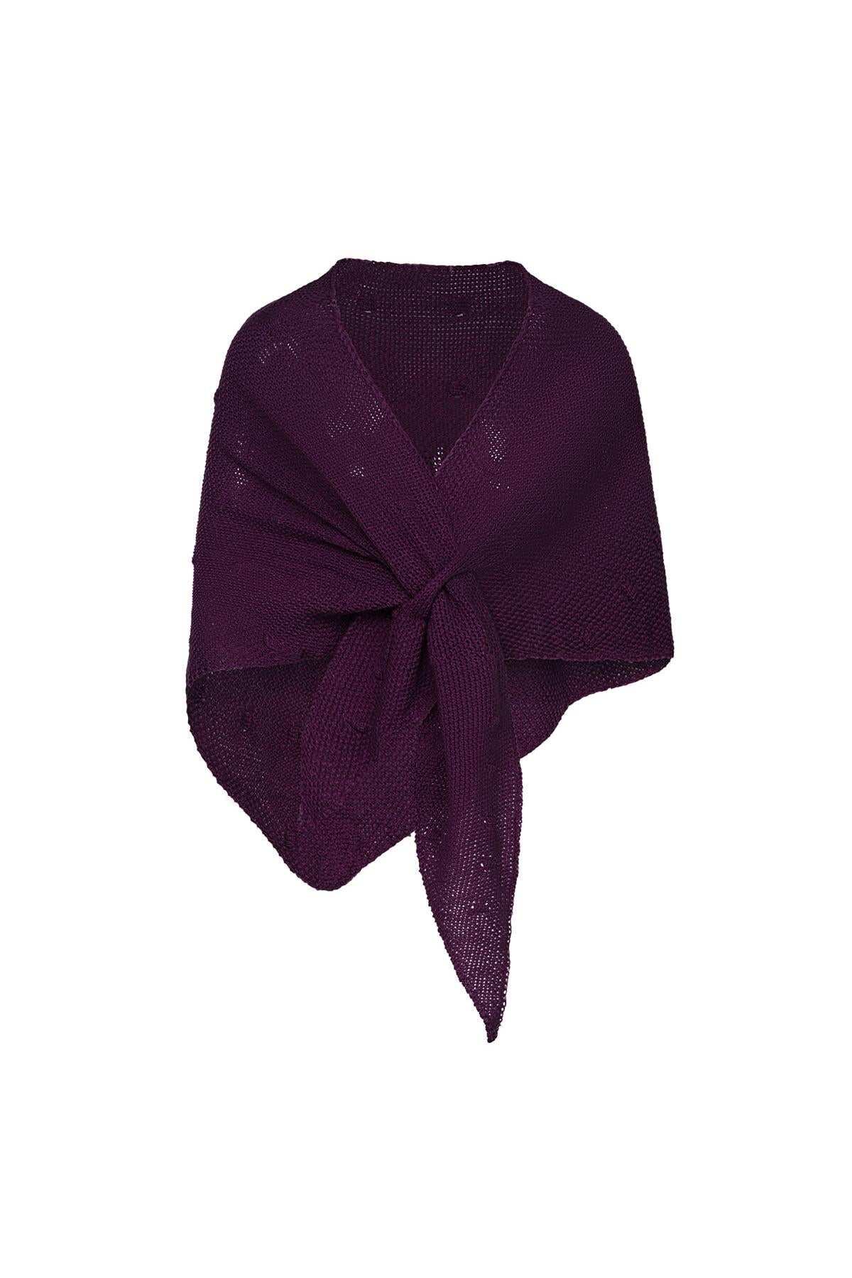 Julien Deluxe Omslagdoek lavendel met bolletjes patroon