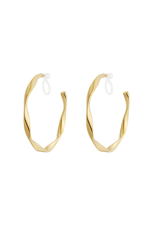 Twist Hoops Clip Oorbellen