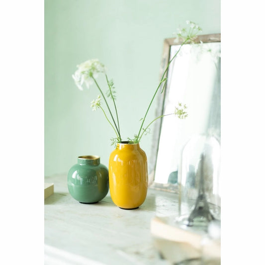 Pip Studio Mini Vaas Metaal rond groen 10cm