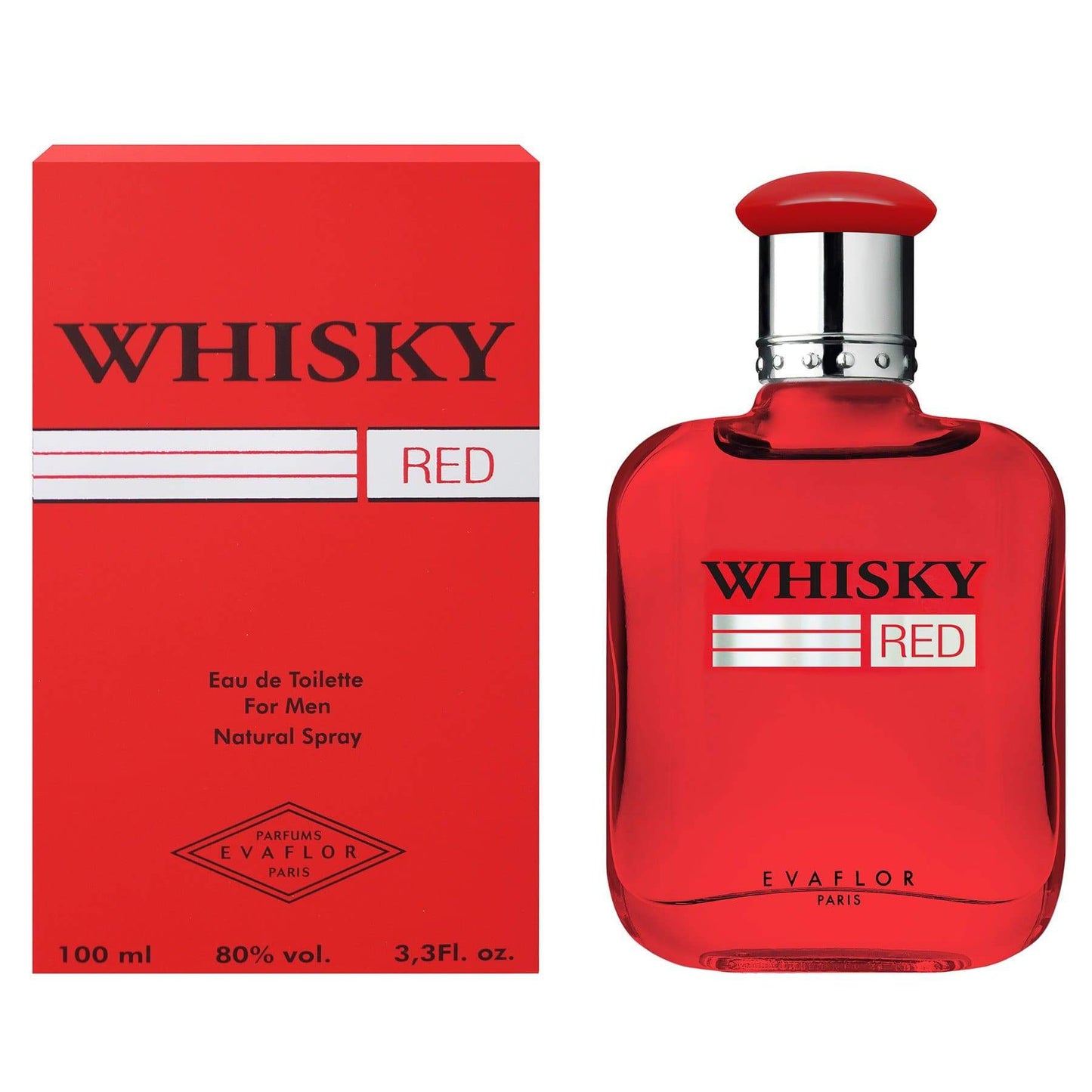 EvaflorParis Eau de Toilette Whiskey Red verpakking