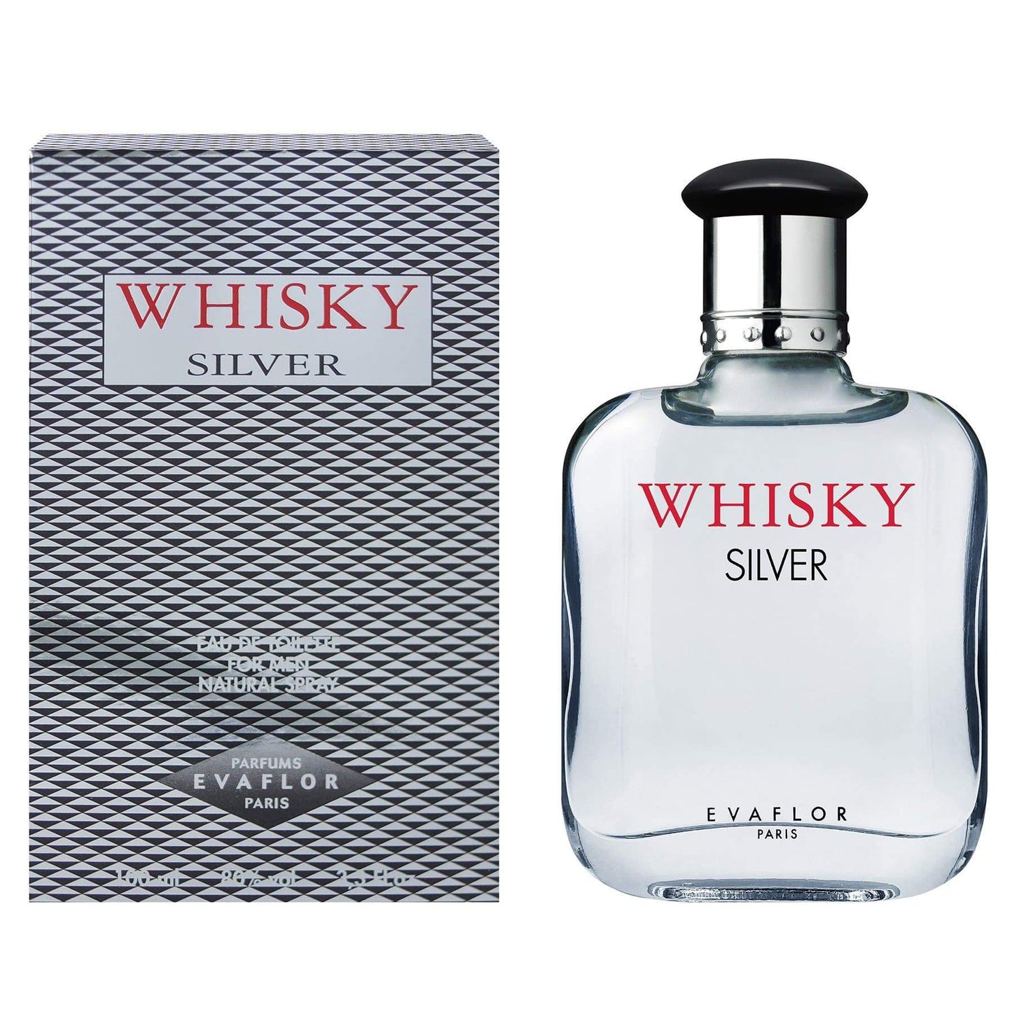 EvaflorParis Eau de Toilette Whiskey Silver verpakking