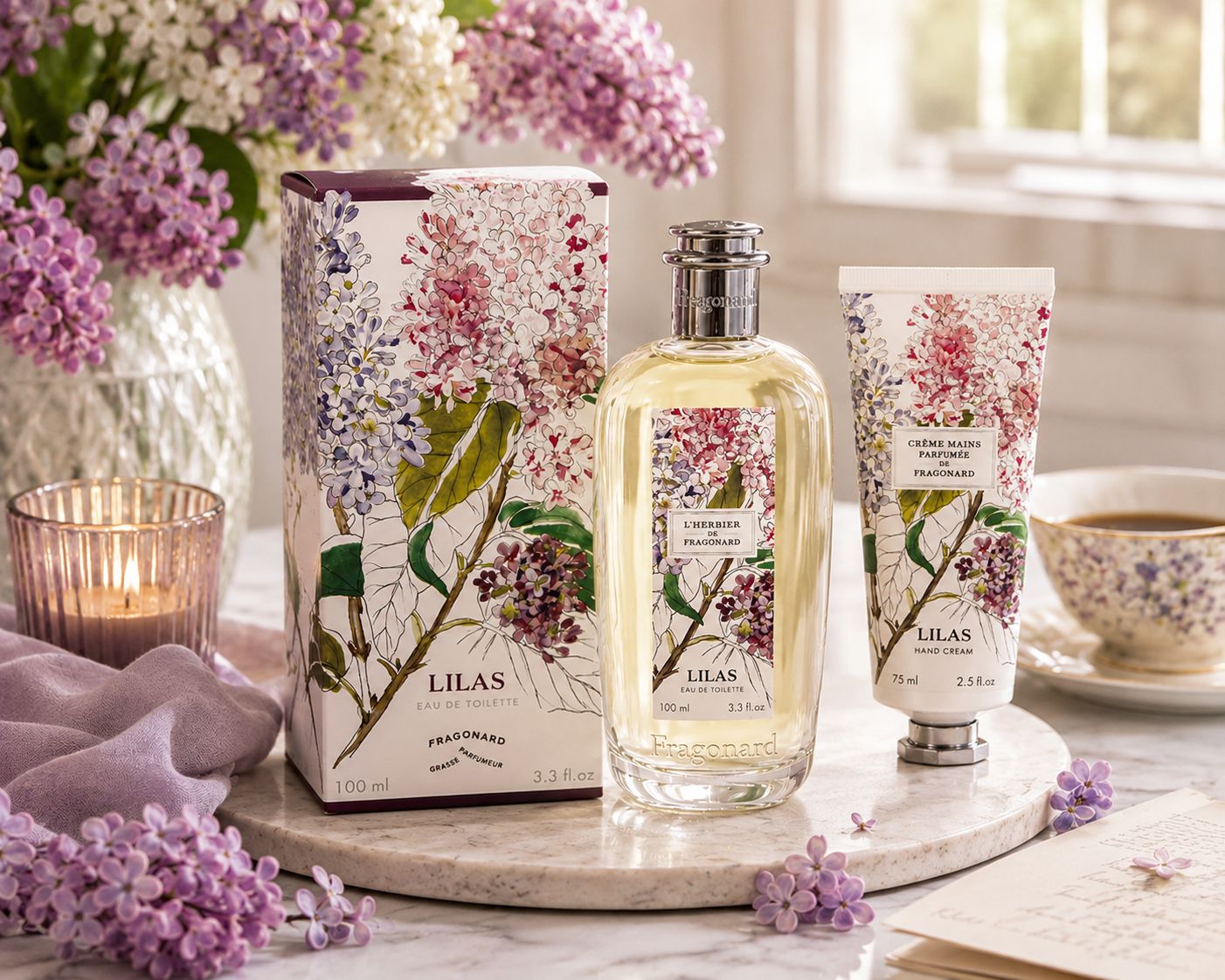 Fragonard Lilas Cadeauset – Eau de Toilette 100 ml & Handcrème 75 ml