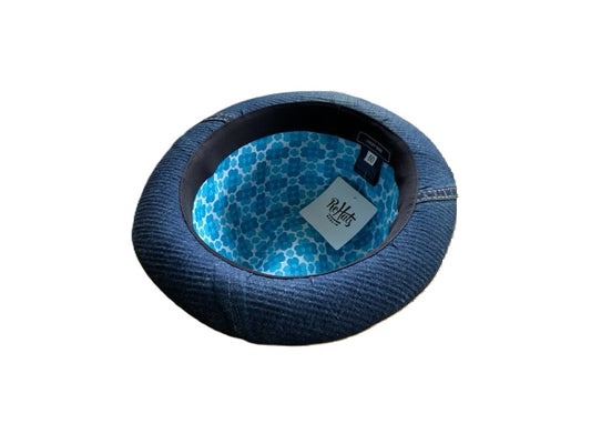 ReHats Berlin Player Hoed Lucky Dude Jeans Blauw 60cm - UNIEK EXEMPLAAR