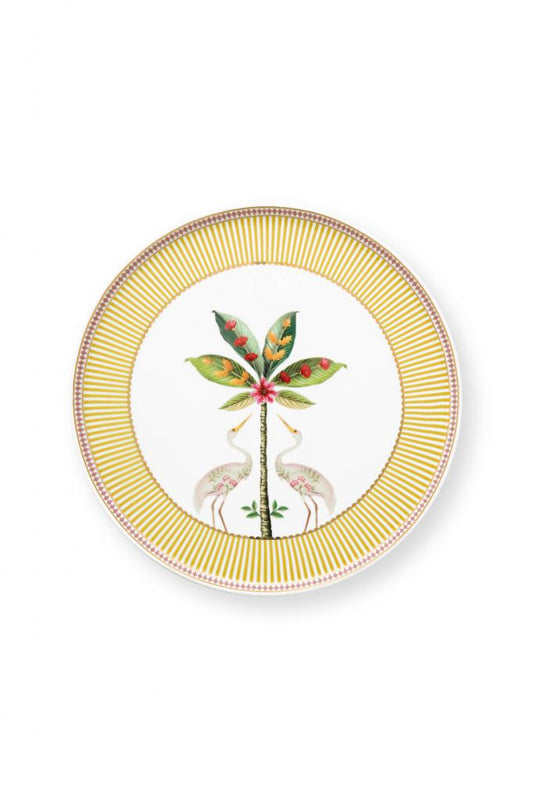 Pip Studio Mini Taartplateau op voet La Majorelle geel 21cm