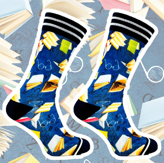 Sock My Feet Herensok Sock My Books