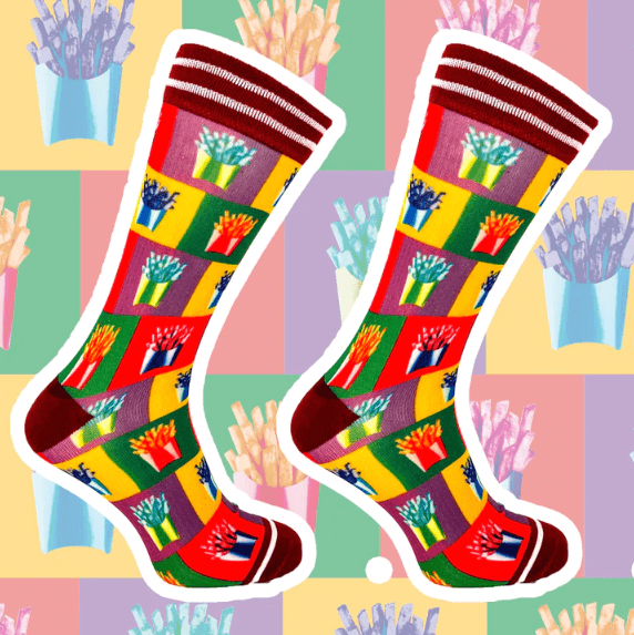 Sock My Feet Herensok Sock My French Fries