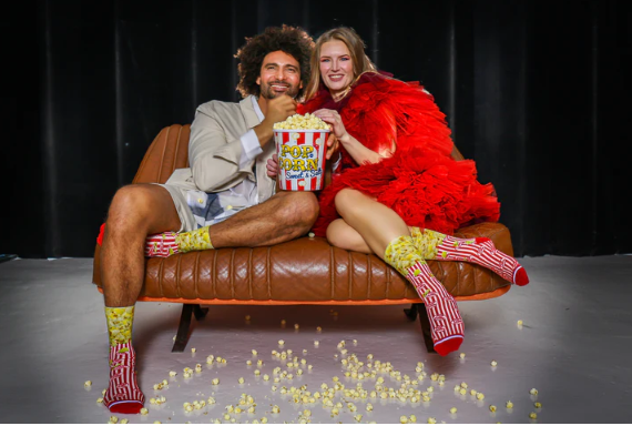 Sock My Feet Herensok Sock My Popcorn model