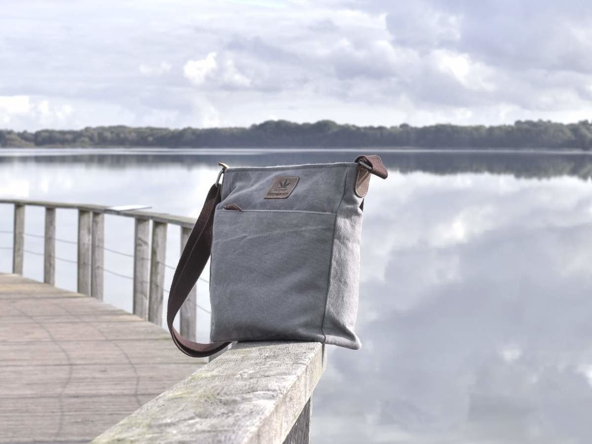 Greenburry Schoudertas Vintage 29x31cm lichtgrijs - Julien Deluxe