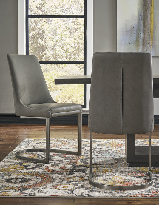 Oxford Dining Chair in Basalt Grey, Set of 2