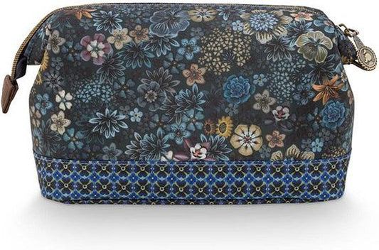 Pip Studio Toilettas Buidel Medium Tutti i Fiori Blauw 22,5x9,5x15cm - Julien Deluxe