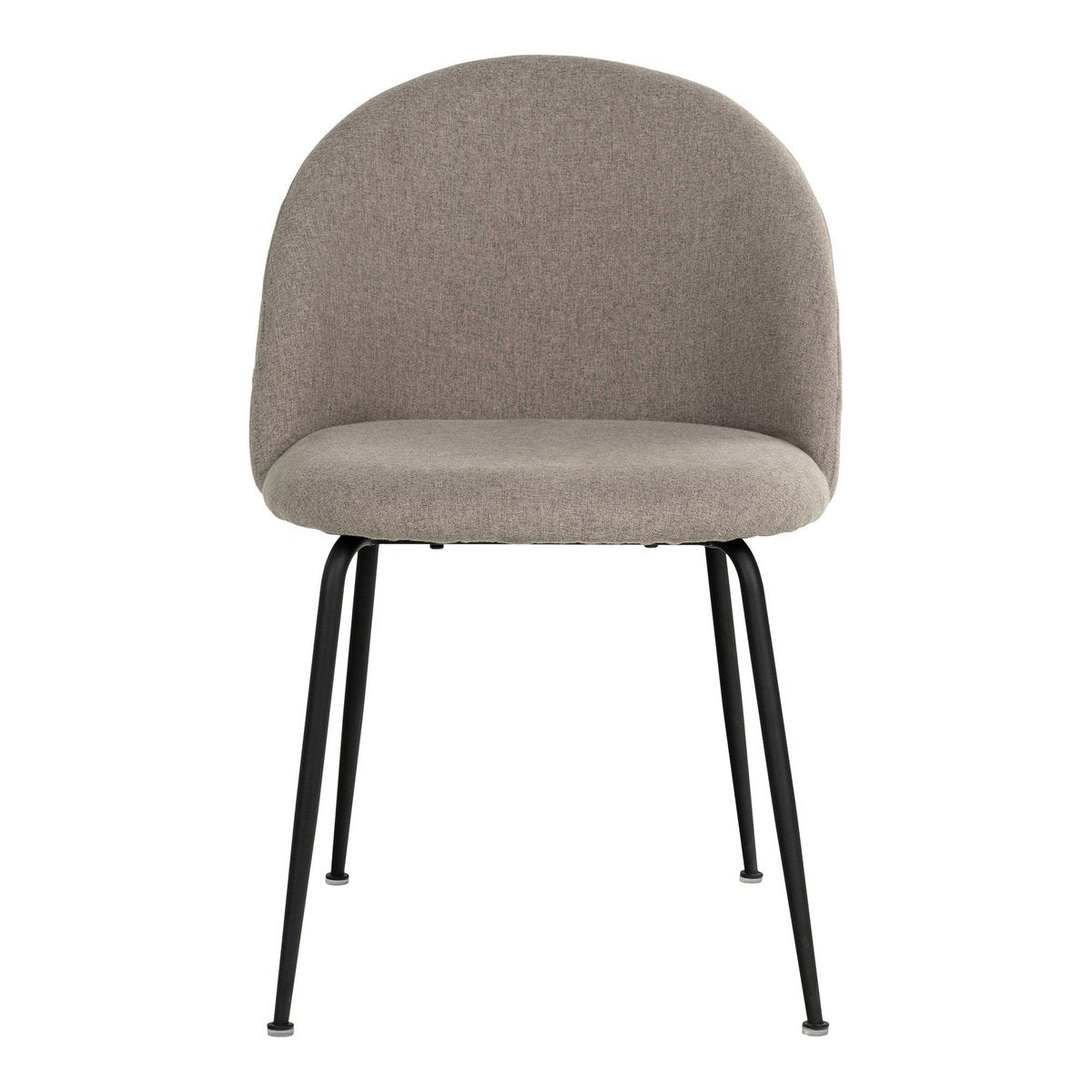Geneve Dining Chair - Eetkamerstoel, steen met zwarte poten, HN1231