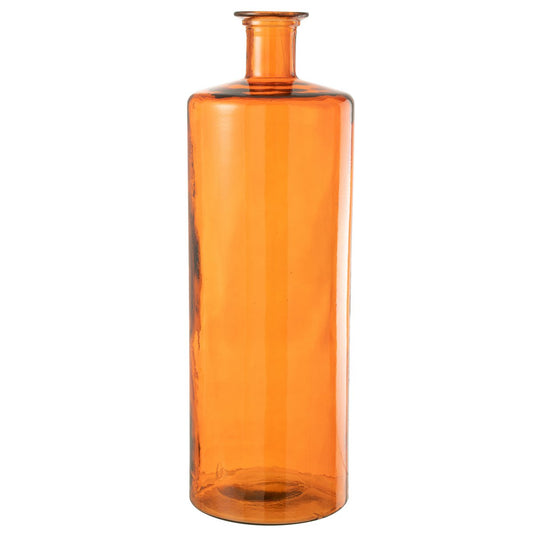 J-Line Vaas Wijd Glas Orange Large - 74 cm hoog
