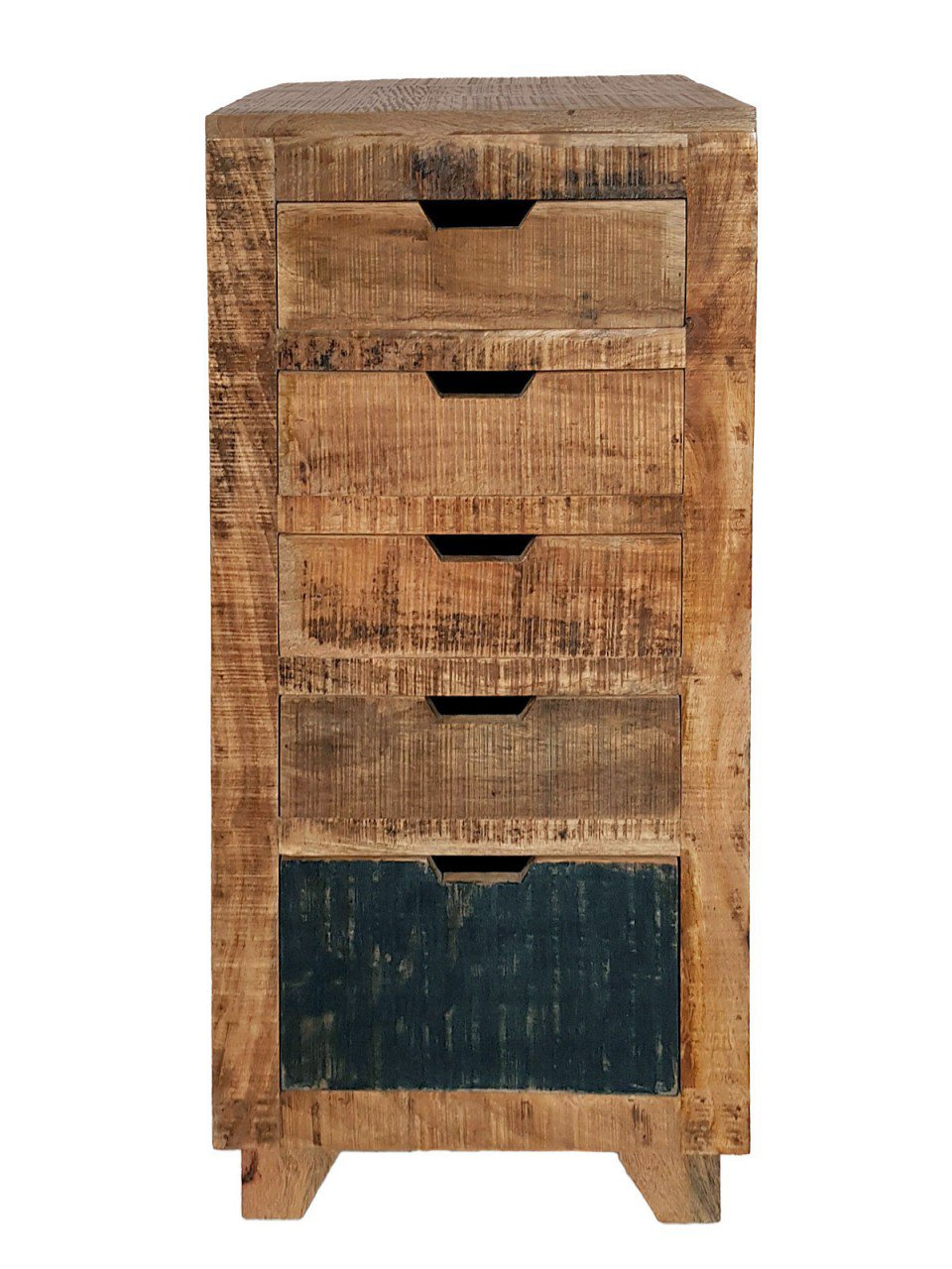 Ladekast B 40 H 92 cm, ladetoren, dressoir, California naturel mangohout