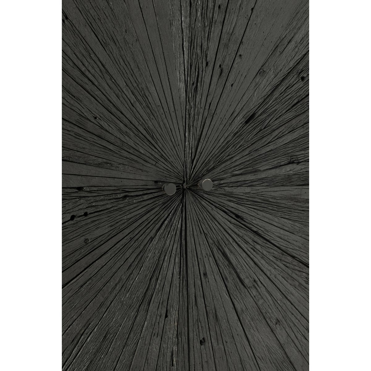 J-Line barkast Shanil - hout/ijzer - zwart