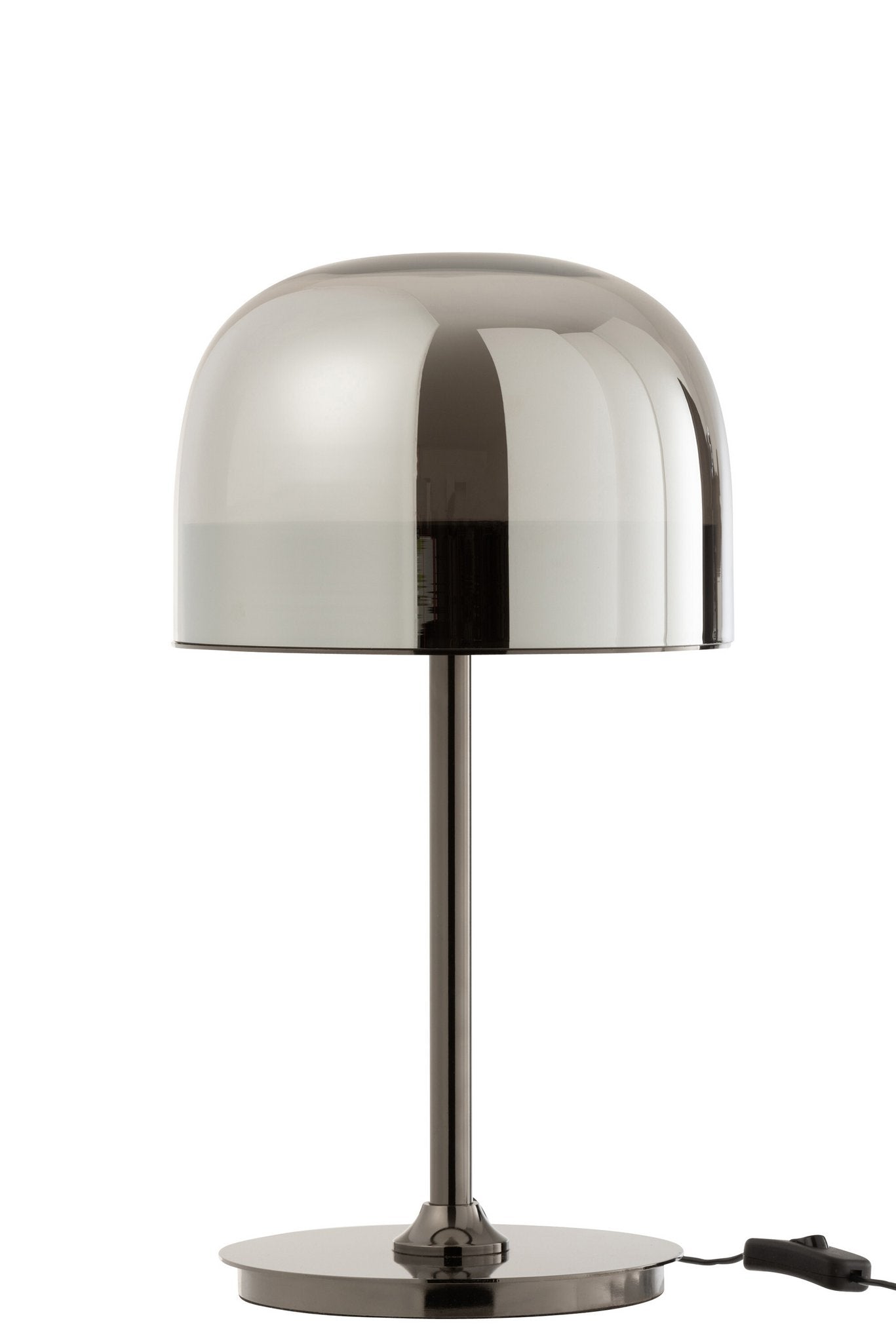 J-Line Tafellamp Topja Glas/Metaal Zilver