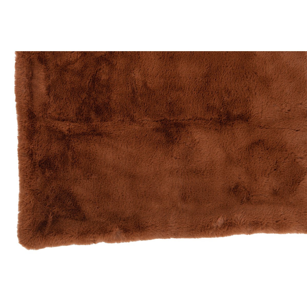 J-Line Plaid Cutie - Fleece Deken – Polyester – 180x130 cm – Sienna Bruin