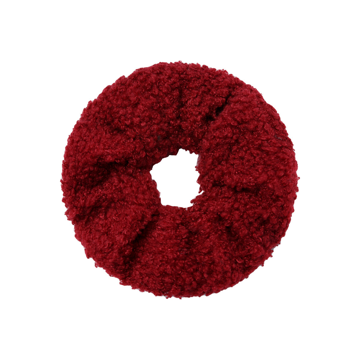 Julien Deluxe Scrunchie Soft Teddy rood