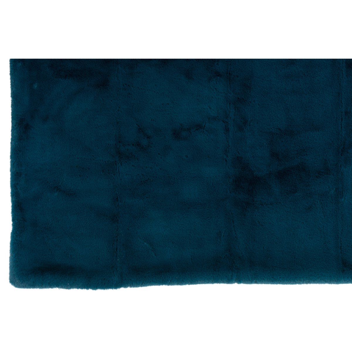 J-Line Plaid Cutie - Fleece Deken - Polyester - 180x130 cm - Petrolblauw