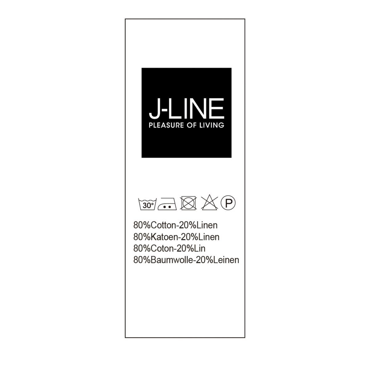 J-Line Plaid Stonewashed Linnen Roze