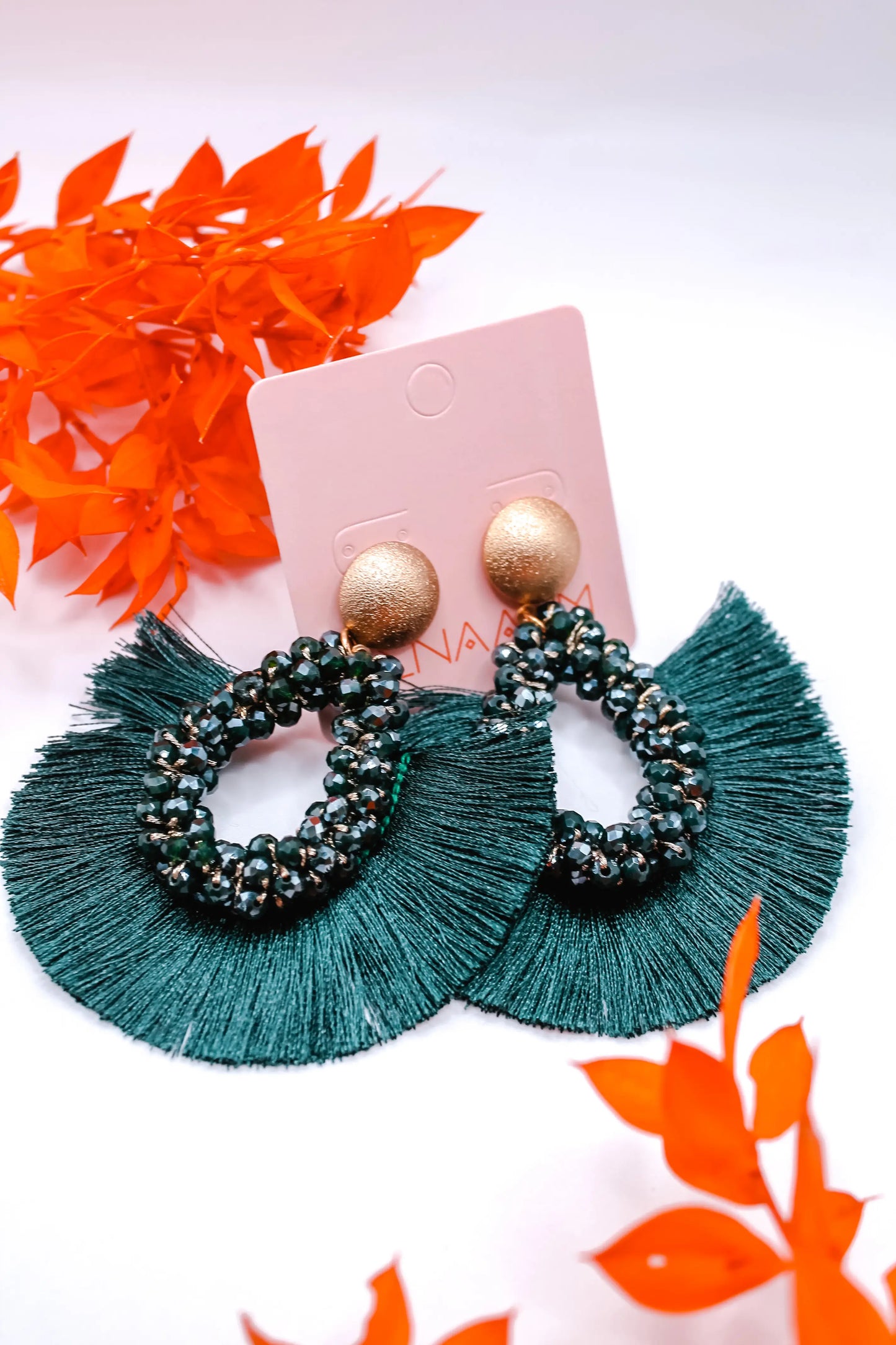 Enaaum Oorbellen Lou donkergroen