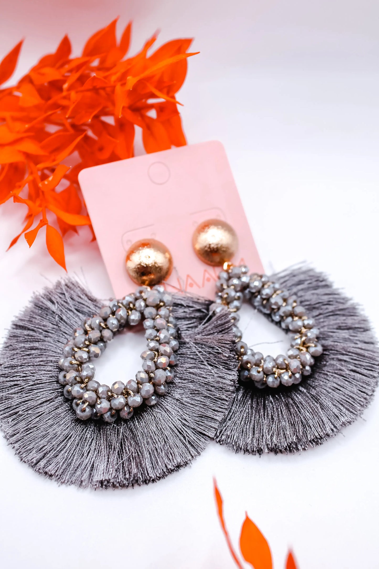 Enaaum Oorbellen Lou Doré grijs