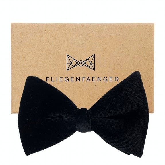 Fliegenfaenger Vlinderdas Onyx zwart