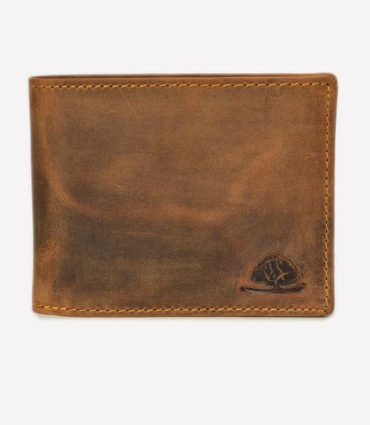 Greenburry Men's wallet RFID brown leather