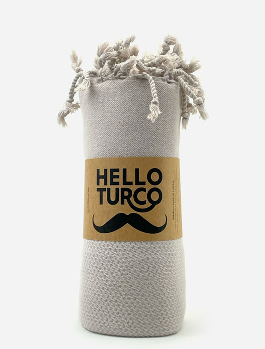 Handgeweven Turkse handdoek beige