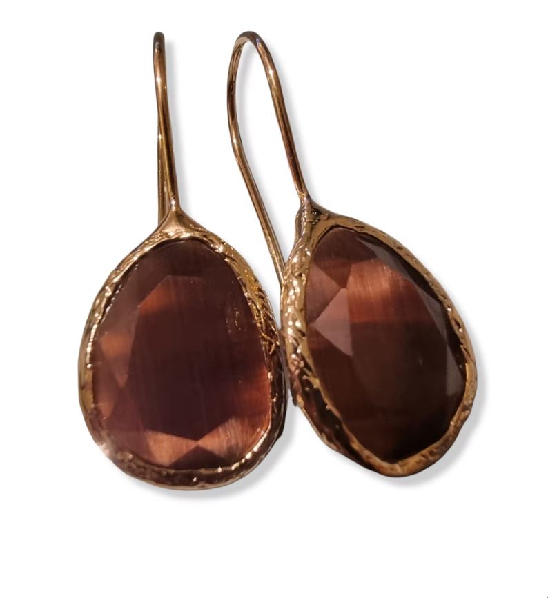 Happy Lona Oorbellen bruin