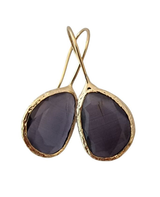 Happy Lona Oorbellen donkergrijs