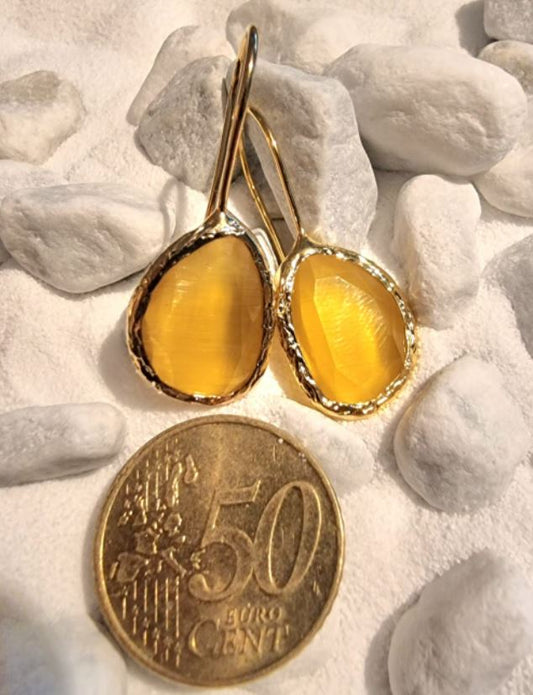 Happy Lona Oorbellen geel