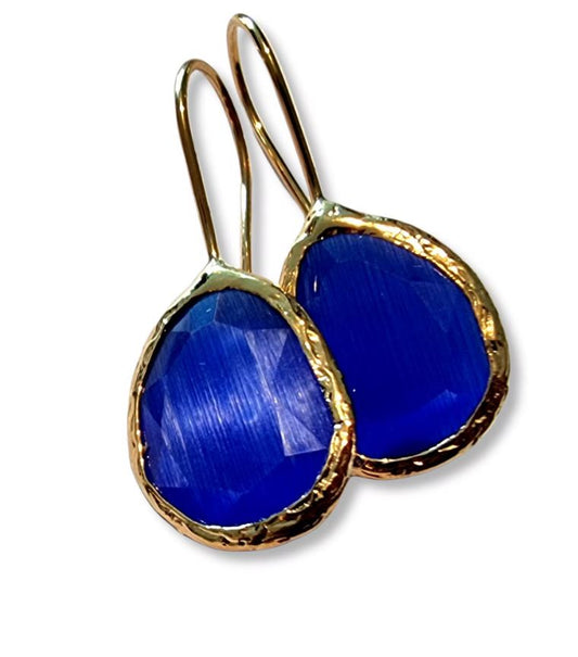 Happy Lona Oorbellen kobaltblauw