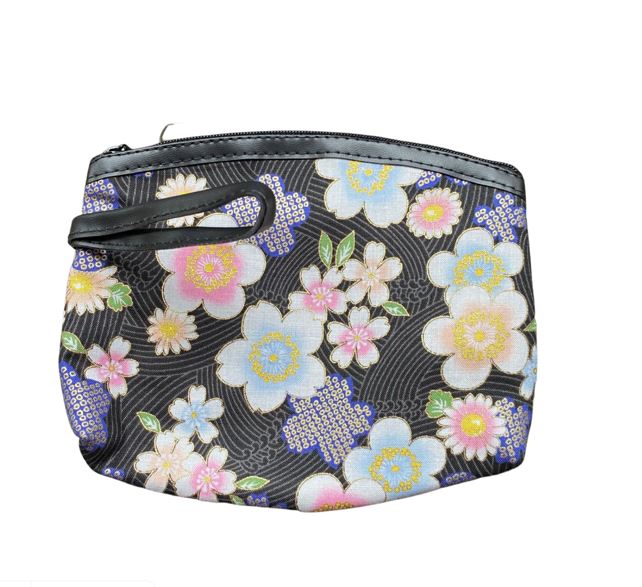 Japans-etui-bloemmotief-zwart
