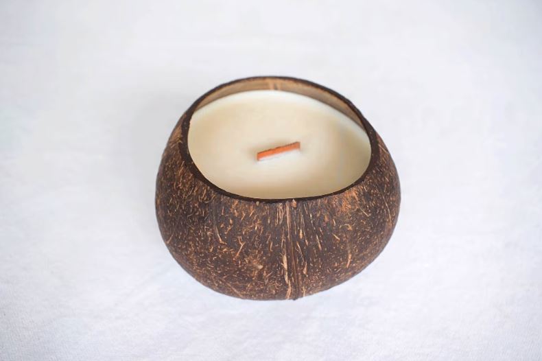 Kokonat Bowl Geurkaars Passion Fruit