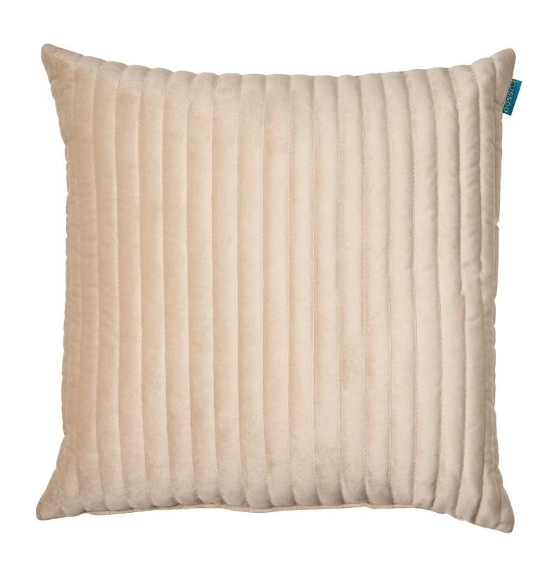 Kussoo Kussen Fluweel Beige 50x50cm