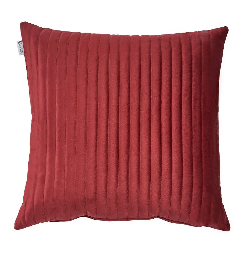 Kussoo Kussen Fluweel Bordeaux 50x50cm