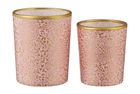 Lili's Loft Grote theelichthouder Princess Pink set