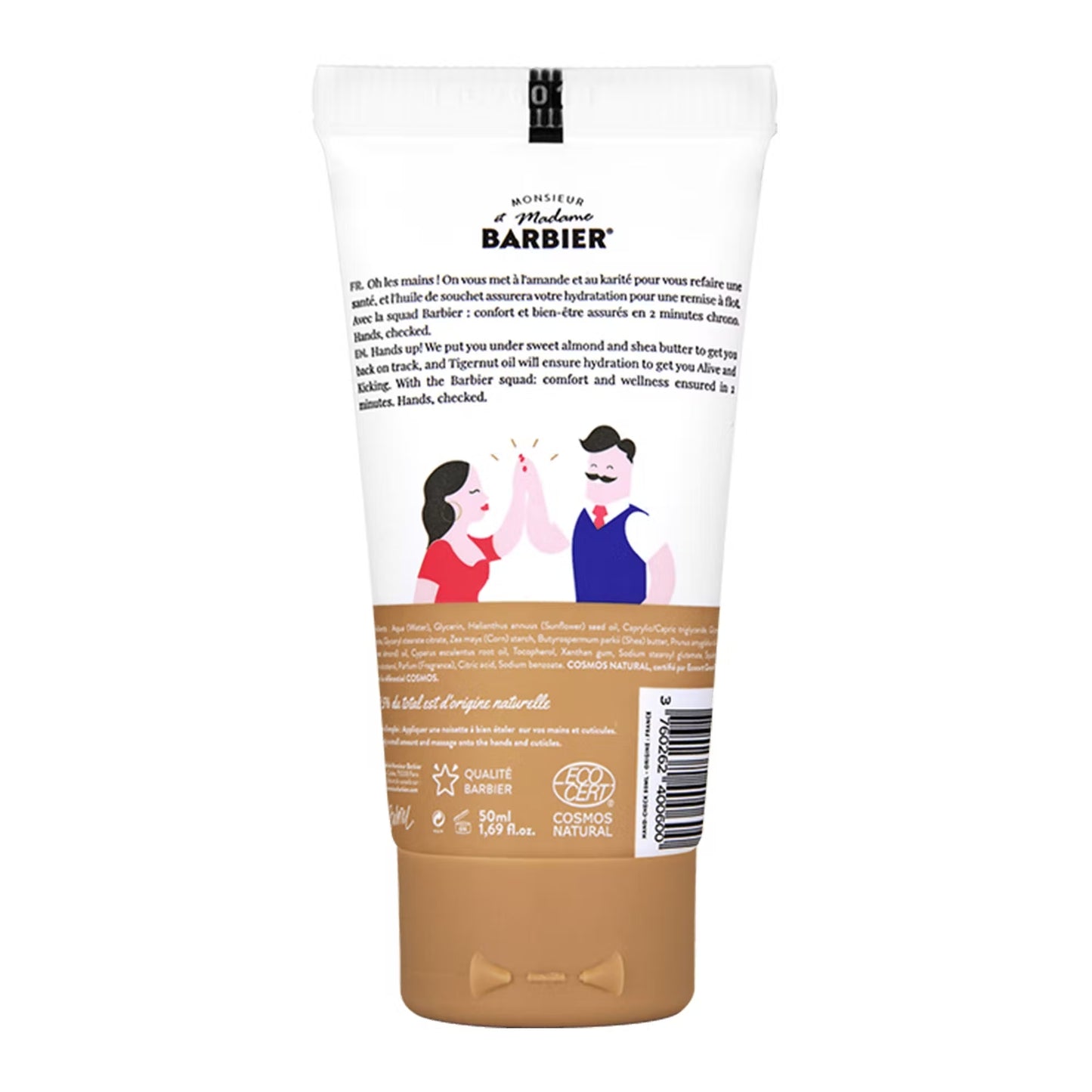 Monsieur Barbier Handcrème 50ml achterkant