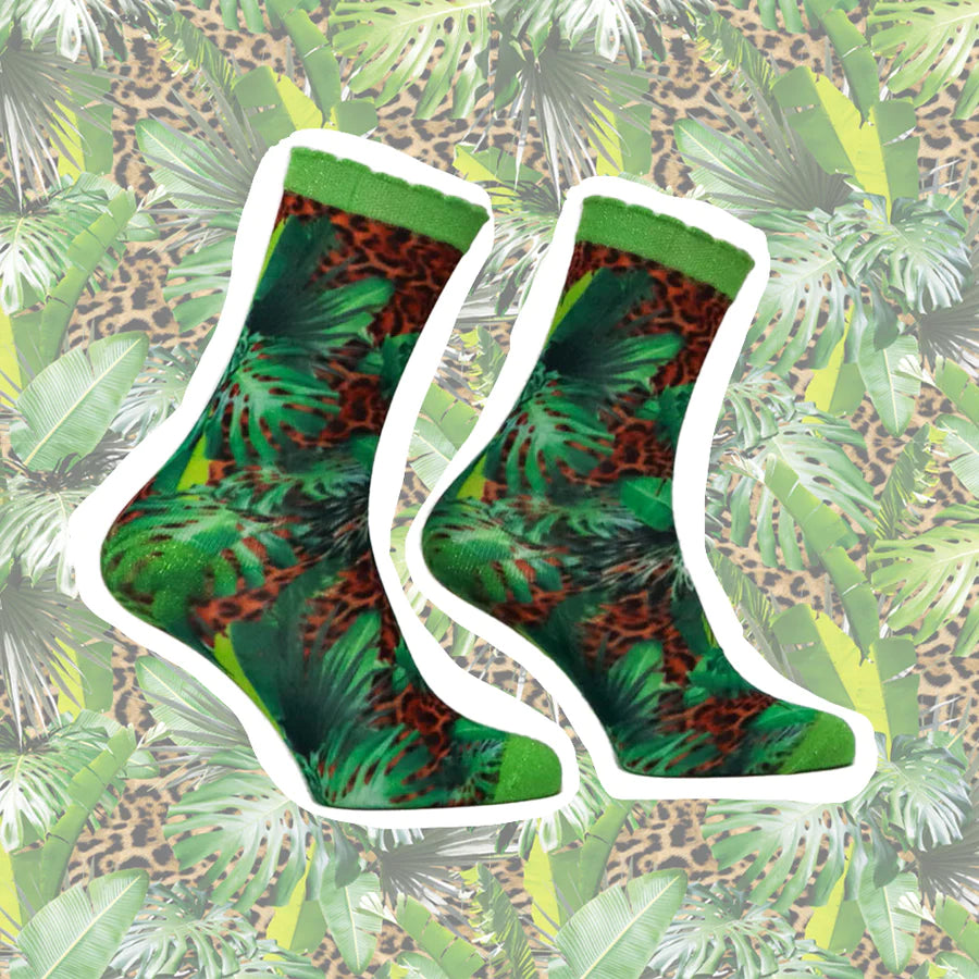 Sock My Feet Damessok Sock My Paradise Palms