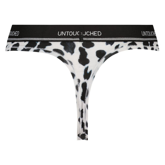 Sock My Feet String Untouched Cow Skin back