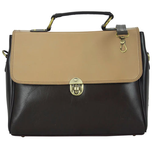 Sunsa Creations Office In Business leren Laptoptas A4 vooraanzicht