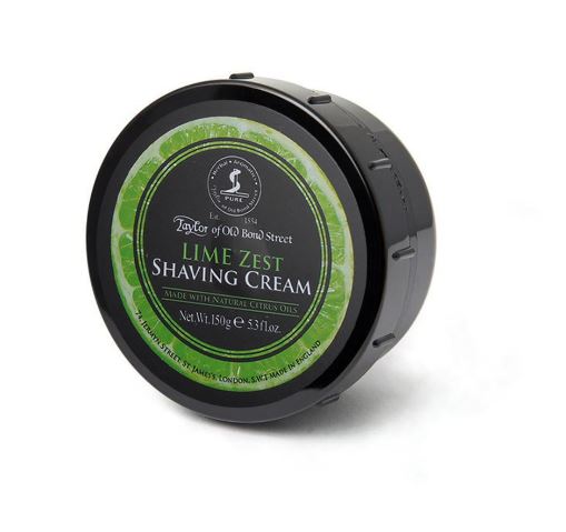Taylor of Old Bond Street Scheercrème Lime Zest 150gr voorzijde