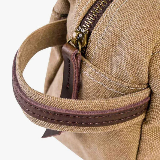 Zede Paris Toilettas - Etui VARENNE Beige Kaki handvat