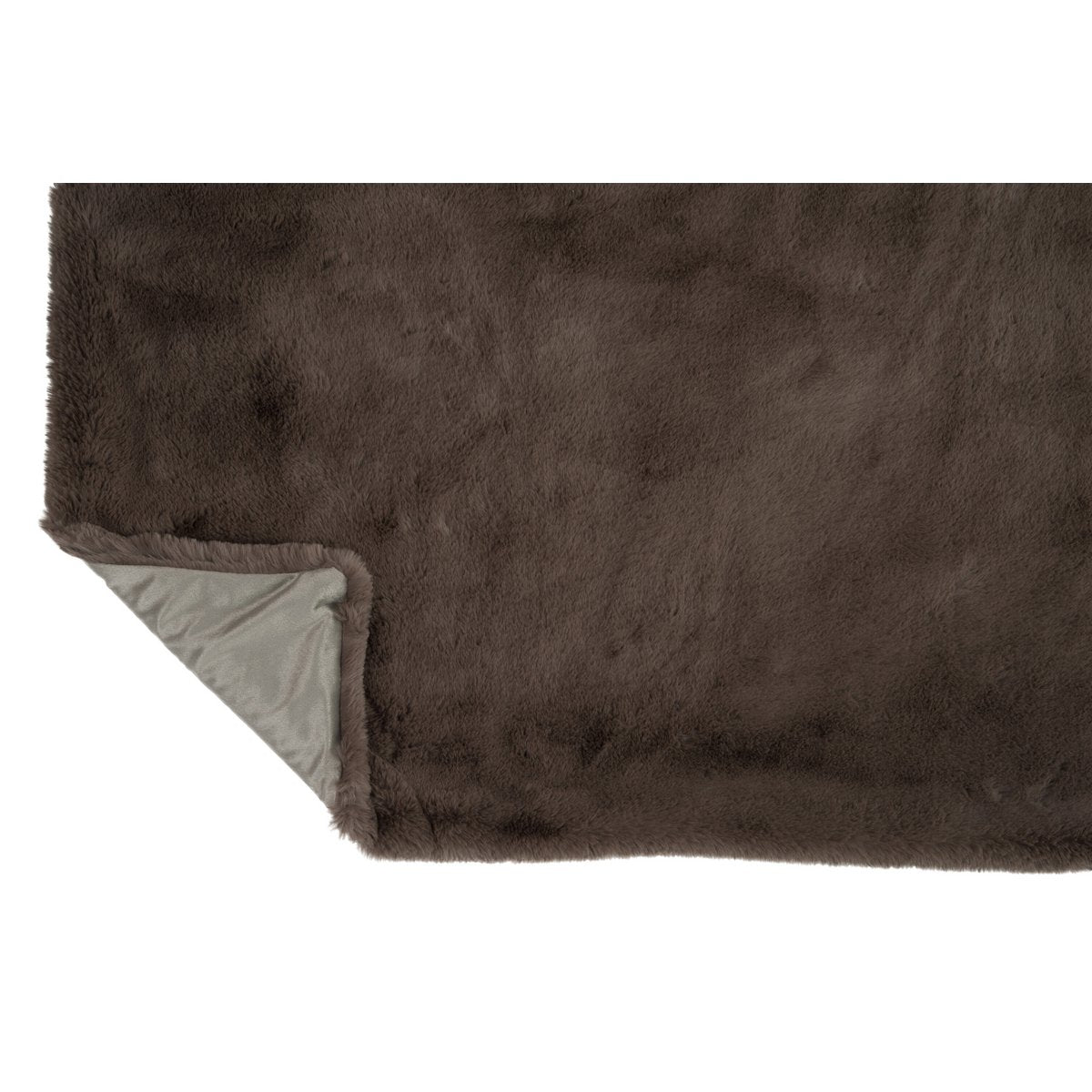J-Line Plaid Cutie - Fleece Deken – Polyester – 180x130 cm – Taupe