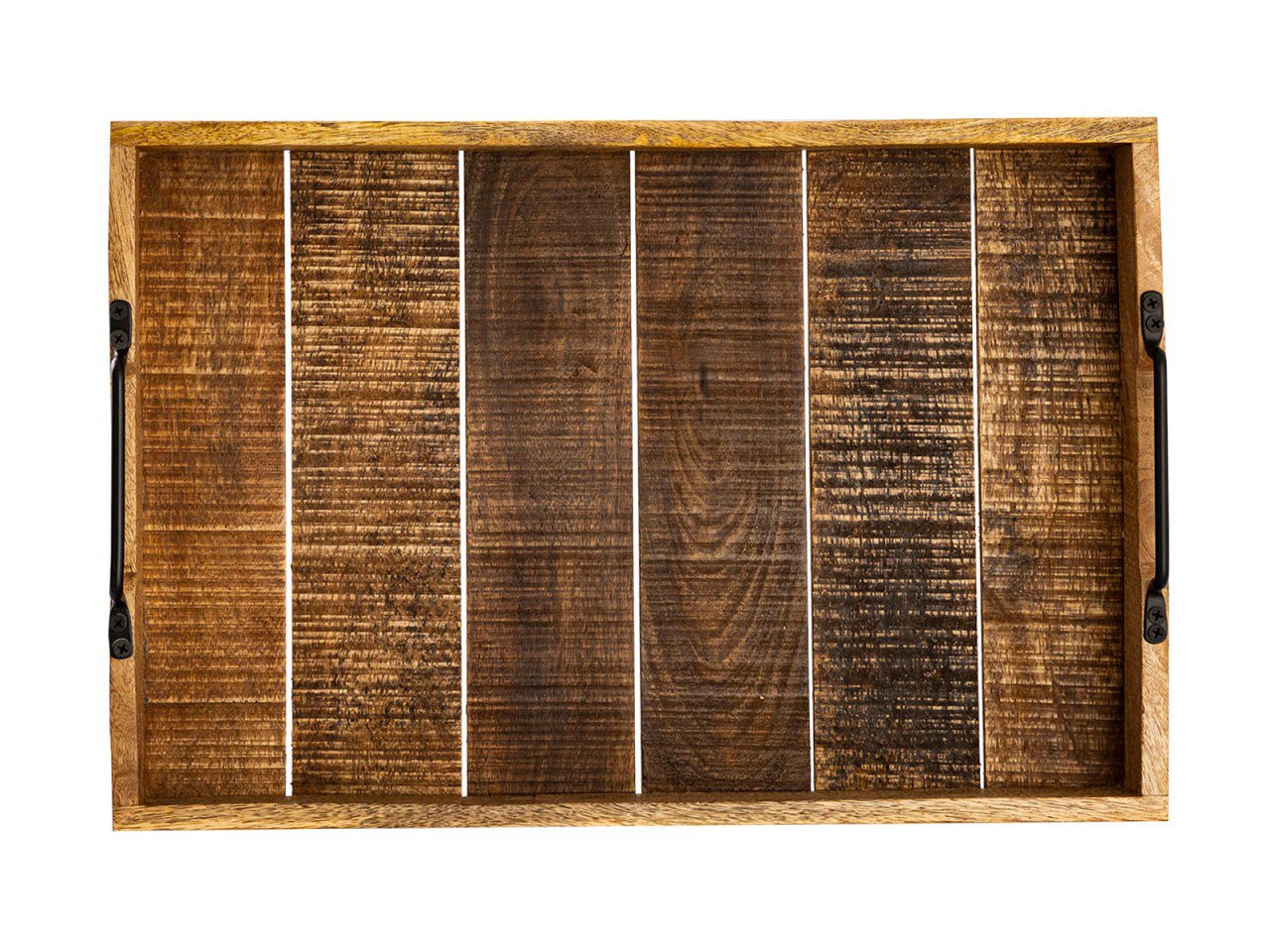 Houten dienblad set 2 stuks 46x31cm dienblad dienblad houten dienblad decoratief dienblad gemaakt van mangohol